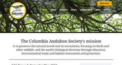 Desktop Screenshot of columbia-audubon.org